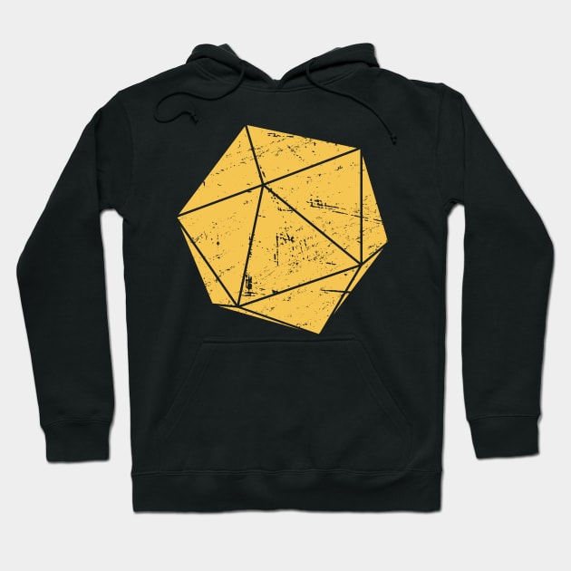 Retro Distressed Soviet D20 | Roleplaying Game Hoodie by MeatMan
